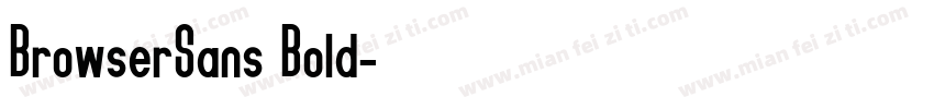BrowserSans Bold字体转换